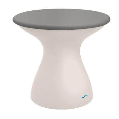 Ledge Lounger Autograph Standard Side Table - Gray Lid, Cloud Base